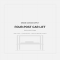 Four-Post Car Lift — 9,000 lb Capacity